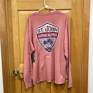Legacy pink st Johns Virgin island long sleeve t-shirt size XXL new with tags
